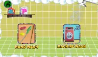 küçük çamaşır servisi: bez yıkama oyunu Screen Shot 1