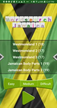 LargeUp Jamaica Wordsearch Screen Shot 2