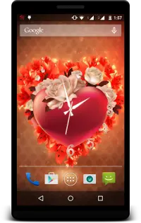 Heart Clock Live Wallpaper Screen Shot 0
