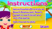 Giochi Restaurant Beach Screen Shot 4