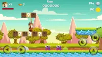 Super Monkey Rush World Runner Mobil Platform Game Screen Shot 0
