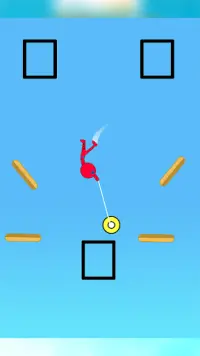 Stickman Hang on Tight -  Rope Hook Master Screen Shot 1