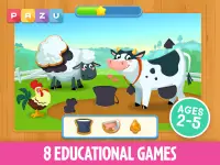 Pazu Jogos de fazenda para crianças Screen Shot 7