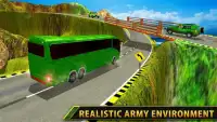 военный автобус Водитель Транспортер Игра 2018 Screen Shot 2