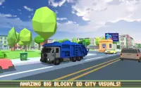 Blocky Garbage Truck SIM PRO Screen Shot 0