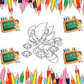 Coloring Book Hedgehog And Shadow