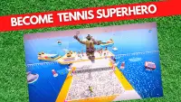 Superhero Clash Tennis World Open: 3D Sports Game Screen Shot 0