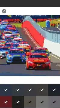 Race Car Pixel Art Coloring By Number Screen Shot 6