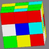 Colored Puzzle Cube Screen Shot 1