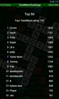 TwistWord - Fast fun word game Screen Shot 1
