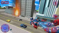 Vliegende superheld Captain Robot Crime Battle Screen Shot 0
