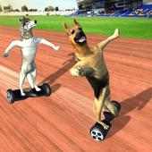 Race Dog on HoverBoard