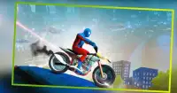 Spider Hero Racing Bike - Spider Power Superhero Screen Shot 0