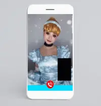 Call from a princess video call and chat Prank Screen Shot 0