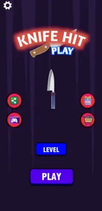 Knife play hit aim game Screen Shot 0