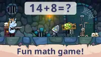 Math games: Zombie Invasion Screen Shot 1