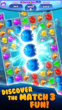 Fish Frenzy Match 3 Screen Shot 2