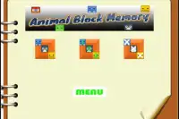 Animais Bloco Jogos de Memória Screen Shot 1