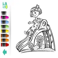 coloring princess Screen Shot 5