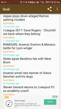 Goal - Breaking Football News Worldwide on Mobile Screen Shot 0
