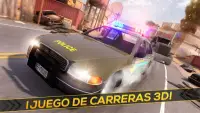 Coche Policial Corre Ladrón 🚨 Carreras Policía Screen Shot 3