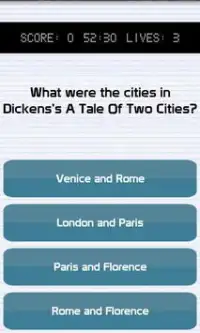 Popular Literature Quiz Screen Shot 1