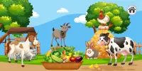 Puzzle dla dzieci, karmić zwierzęta, angielski Screen Shot 7