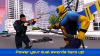 Dual Swords Superhero Crime City Defender Sim Screen Shot 2