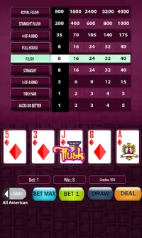 Super Deluxe Video Poker Screen Shot 6