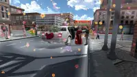 ليموزين سيارات الزفاف 3D سيم Screen Shot 8