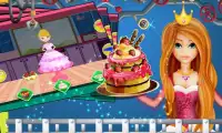 Princess Doll Cake Factory :Cooking Game For Girls Screen Shot 4