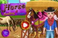Pferd Fütterung Mädchen Spiele Screen Shot 0