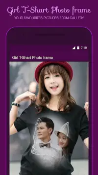 Girl T Shirt Photo Frame Screen Shot 3