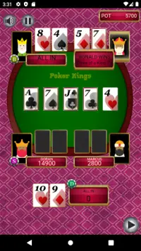 Poker Kings - Offline Texas Holdem Poker Screen Shot 1