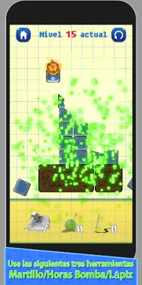 Brain Power Puzzle: Burning Up Physics Drop Puzzle Screen Shot 1