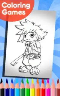 How To Color Kingdom Hearts 3 ( coloring game ) Screen Shot 1