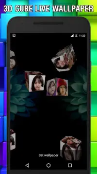 3D Photo Frame Cube Live Wallp Screen Shot 15