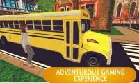 Водитель автобуса средней школы - парк больших Screen Shot 2