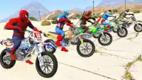 Super Heroes Bike Stunt Racing Game Screen Shot 0