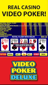 Video Poker Deluxe Screen Shot 0