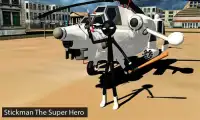 Super Flying Stickman Battlefield Guerrero Héroe Screen Shot 0
