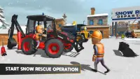 Snow Rescue Excavator - Survival Mission Screen Shot 0
