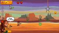 Cowboy Dash - Wild West Screen Shot 1