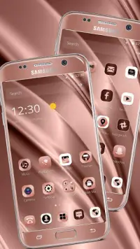 Luxury Smooth Rose Gold Theme Screen Shot 0