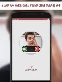Vlad A4 Fake Call Video - Chat with Влад А4 Screen Shot 0