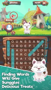 Feed The Cat - Word Search Screen Shot 2