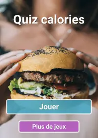 Quiz calories : nourriture et boissons Screen Shot 0