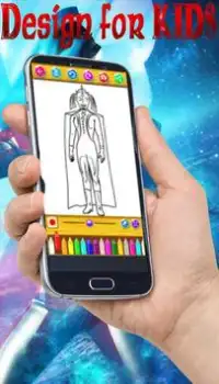 Aprende a colorear Ultraman Cosmos Screen Shot 7