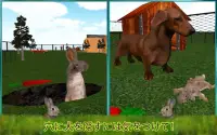 犬アタック3D Vsにペットのウサギ Screen Shot 10