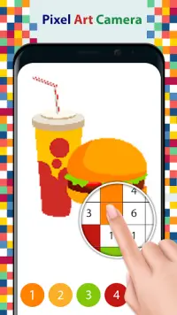 Desenhos de comida para colorir com números Screen Shot 4